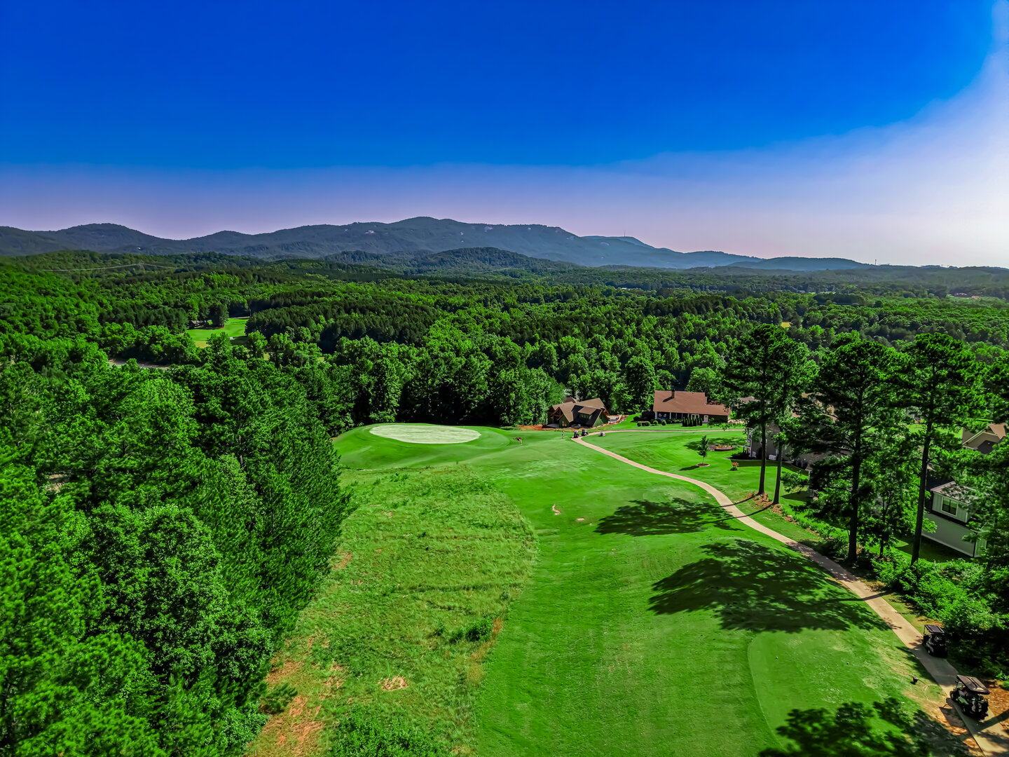 Cherokee Valley Course & Club aerial drone shot